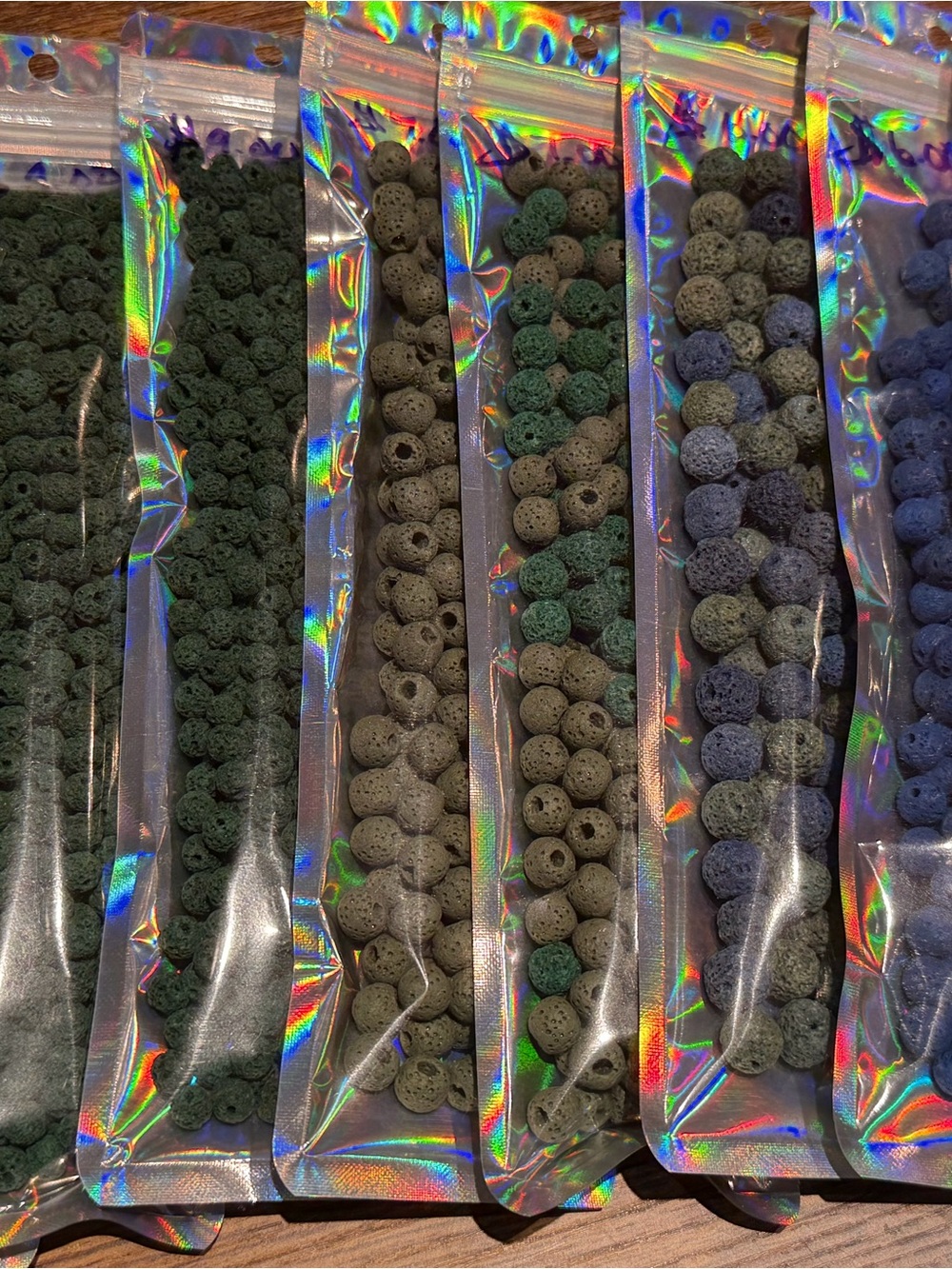 Lava Rock Beads Strand - Natural Earth Tones